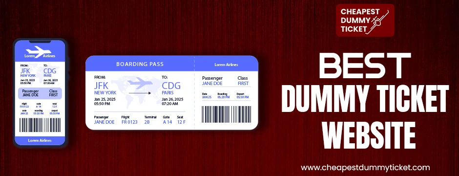 best dummy ticket website.