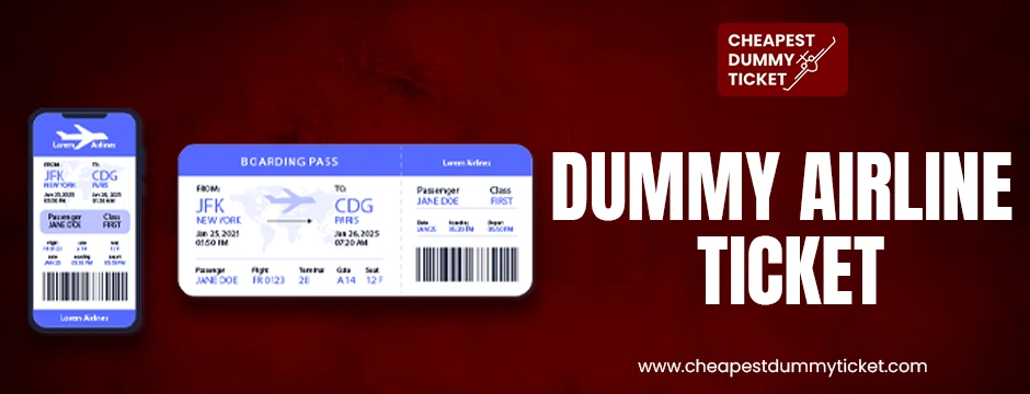 Dummy Airline Ticket Cheapest Dummy Ticket