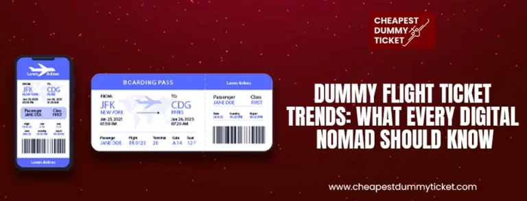 Dummy Flight Ticket Trends