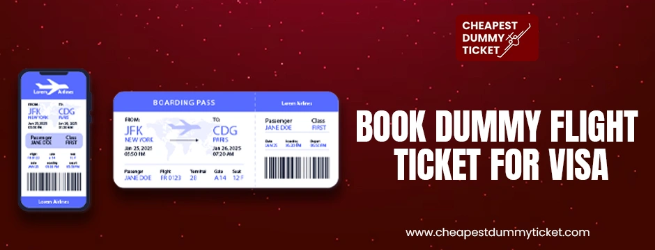 book dummy flight ticket for visa