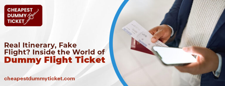 Real Itinerary, Fake Flight? Inside the World of Dummy Flight Tickets
