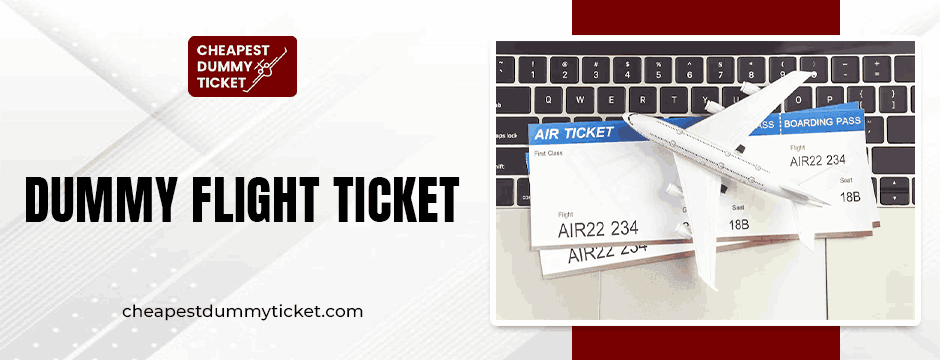 dummy flight ticket