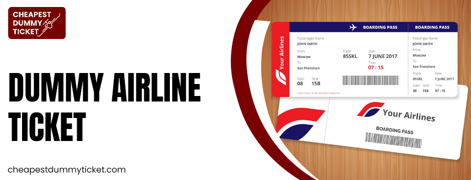 Dummy Airline Ticket