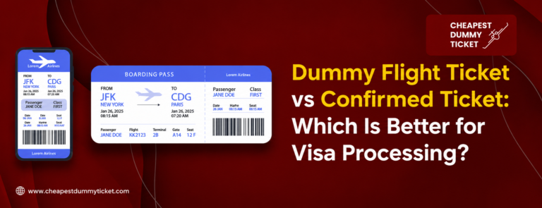 Cheapest Dummy Ticket