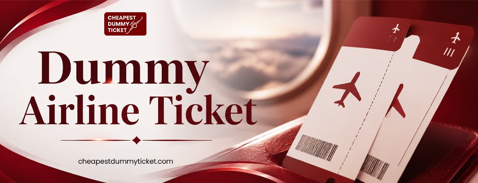 dummy airline ticket