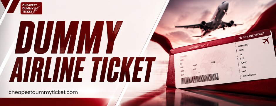 Dummy airline Ticket