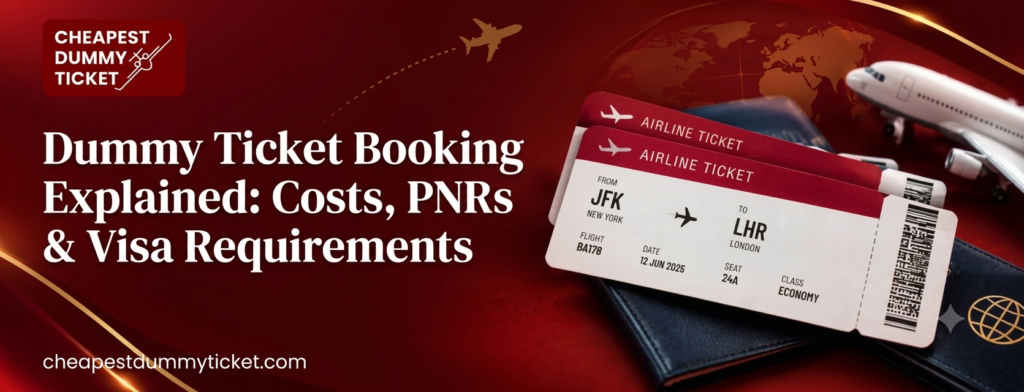 Dummy Ticket Booking Explained Costs, PNRs & Visa Requirements