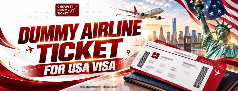 Dummy airline ticket for us visa