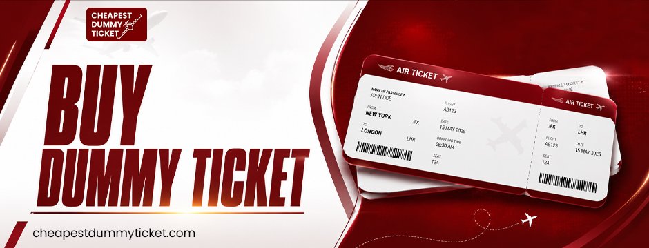 Buy dummy ticket