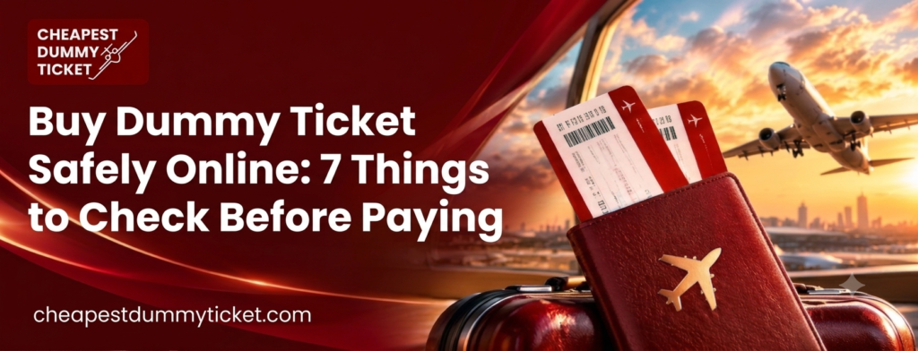 Buy dummy ticket